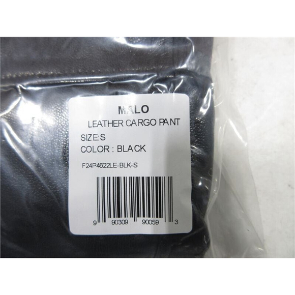 Melissa Nepton Malo Pants Faux Leather Cargo Joggers NWT $205 Small Black - Picture 3 of 7